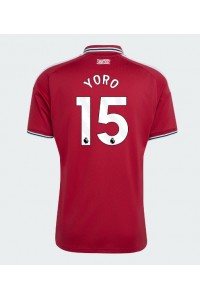 Manchester United Leny Yoro #15 Jalkapallovaatteet Kotipaita 2026-27 Lyhythihainen